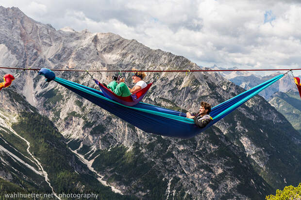 Фестиваль The Highline Meeting на горе Монте Пиана (Monte Piana), Италия