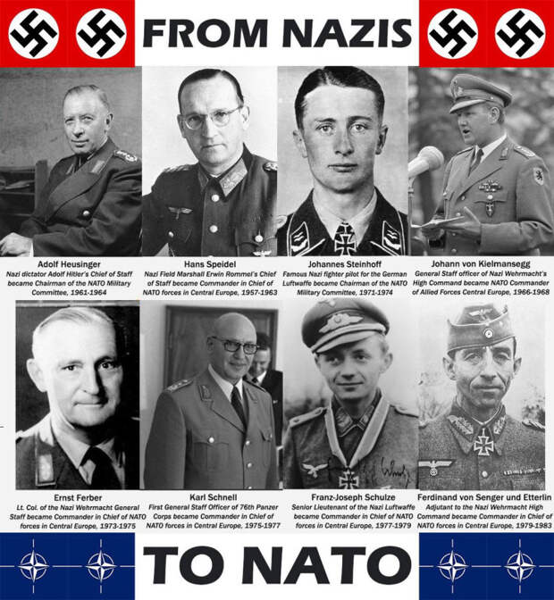 Немецкие нацисты после Второй Мировой войны спокойно перешли на службу в НАТО