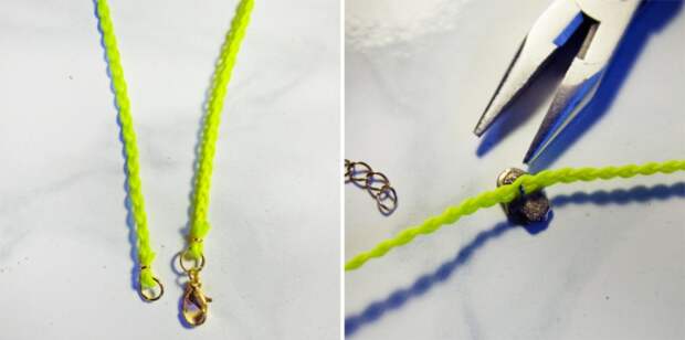 Браслеты из сережек гвоздиков (Diy)