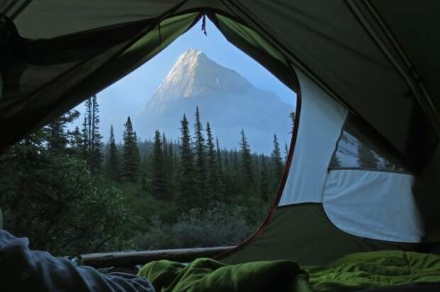 Шикарные утренние виды из палатки (21 фото)