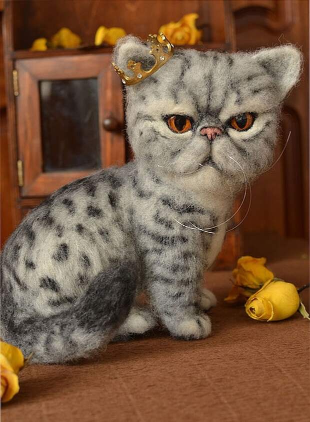 Сухое валяние. КОТЫ и КОШКИ Натальи Кузнецовой (9) (514x700, 265Kb)
