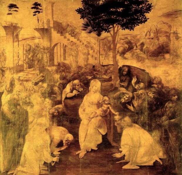 Поклонение волхвов - Леонардо да Винчи (1480)