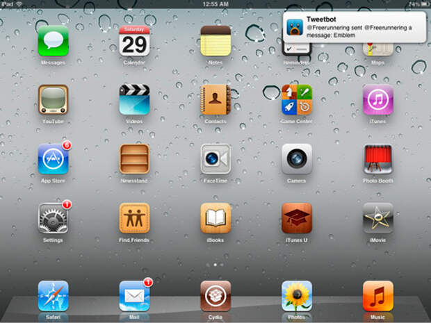 iOS на планшете