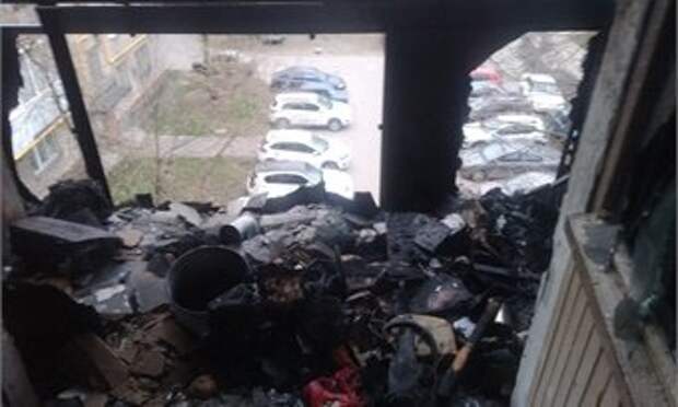 При пожаре в Череповце серьёзно пострадал мужчина
