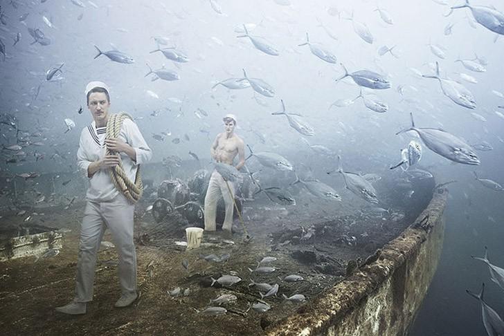 Жизнь на затонувшем корабле: подводный мир фотографа и дайвера Андреаса Франке