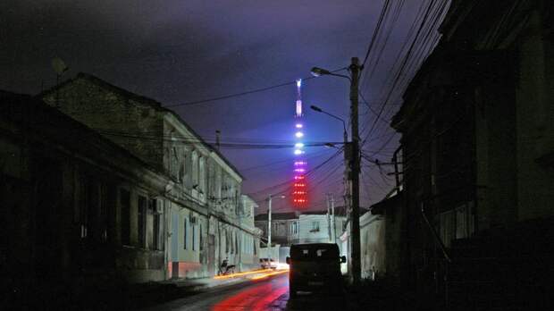 Телебашню Симферополя украсит праздничная подсветка 13 января