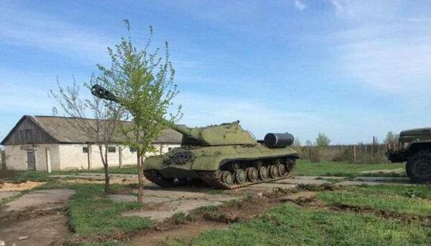 Фотография уже захваченного танка 