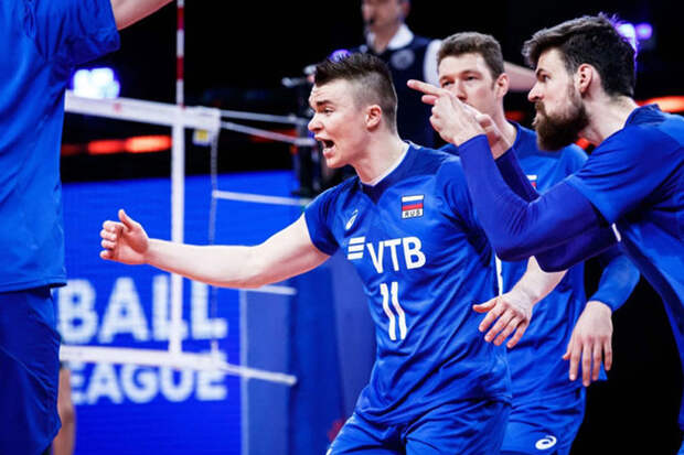 Мужская сборная России по волейболу обыграла команду Болгарии в Лиге наций