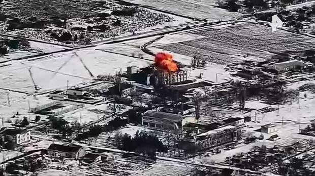 ВС РФ поразили склад с дронами ВСУ в районе Правдино Харьковской области