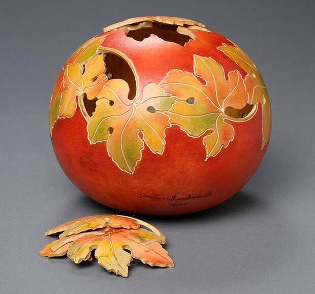 pumpkin24 Шедевры из тыквы от Мэрилин Сандерлэнд