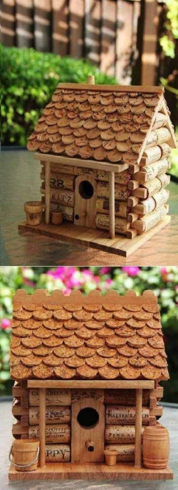 Скворечник из пробок