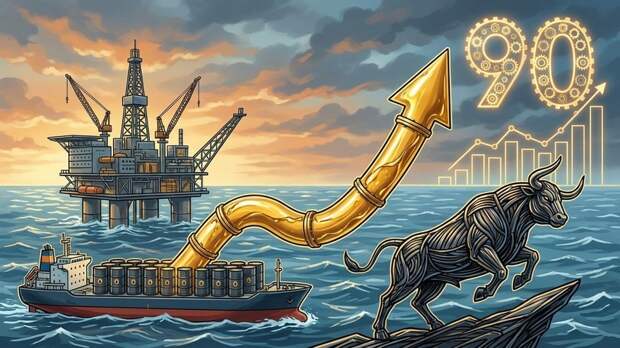 Цена на нефть марки Brent превысила $90 за баррель