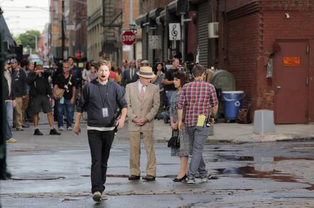 На съемочной площадке фильма Стивена Спилберга кино, авто, стивен спилберг