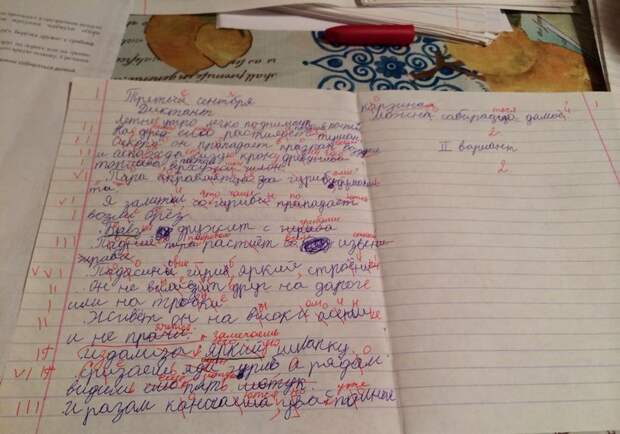 Диктант шестиклассника  учительница, школа, диктант