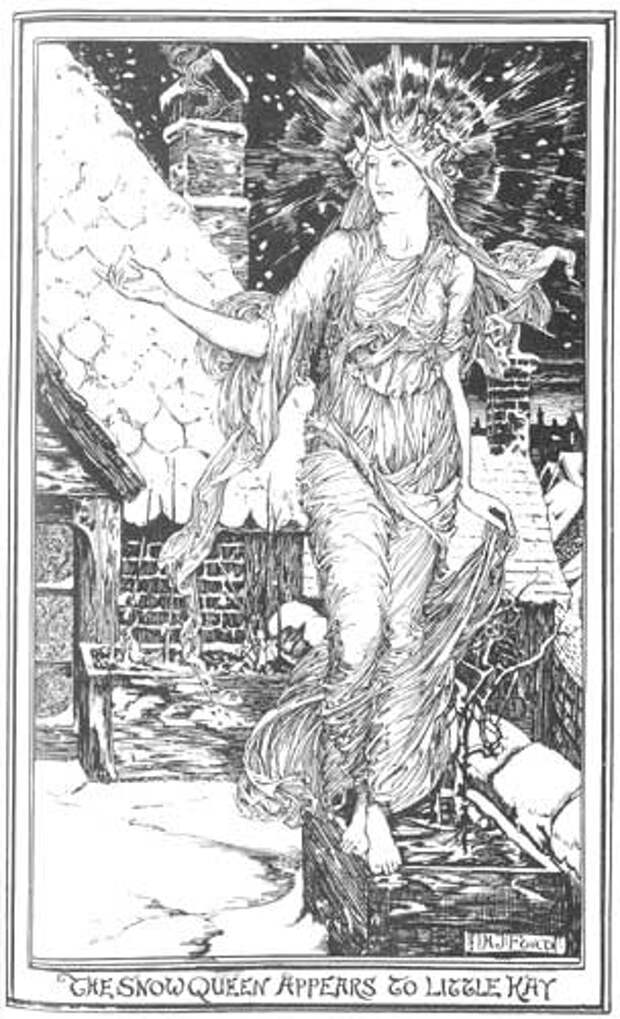 Ганс Христиан Андерсен - Снежная королева (иллюстрация - H. J. Ford)