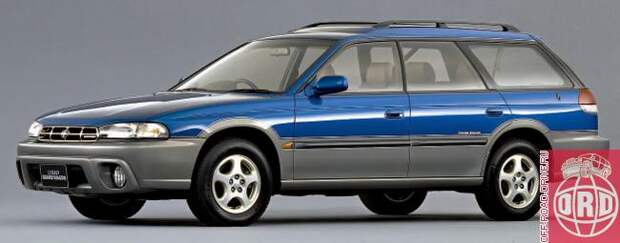 Первый Subaru Legacy Outback (1996–1998). Его мотор (2,5 л, 150 л.с.) нередко перегревался.