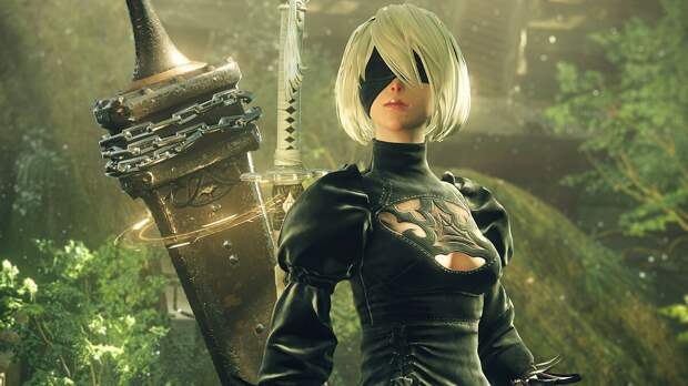 Девушка показала милый косплей андроида 2B из NieR: Automata с платьем горничной и шибари Девушка показала милый косплей андроида 2B из NieR: Automata с платьем горничной и шибари