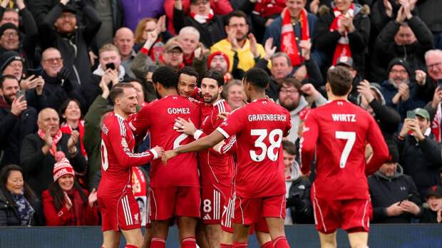 «Ливерпуль» дома добыл уверенную победу над «Кристал Пэлас» в матче АПЛ