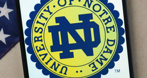 notre dame logo on ipad