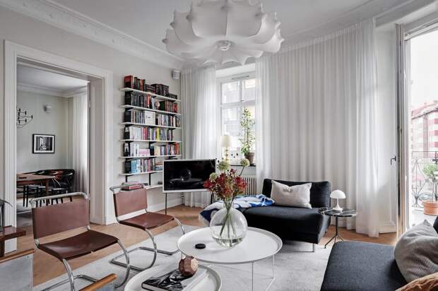 Шведская квартира, объединившая историю и современный скандинавский дизайн