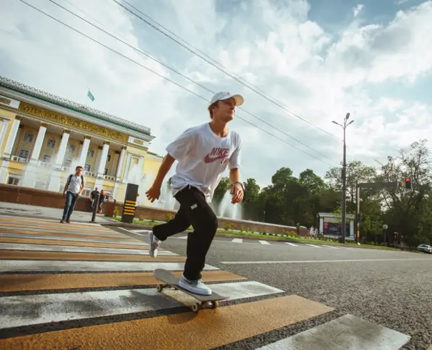 Фото Ани Покров 2021 на скейте