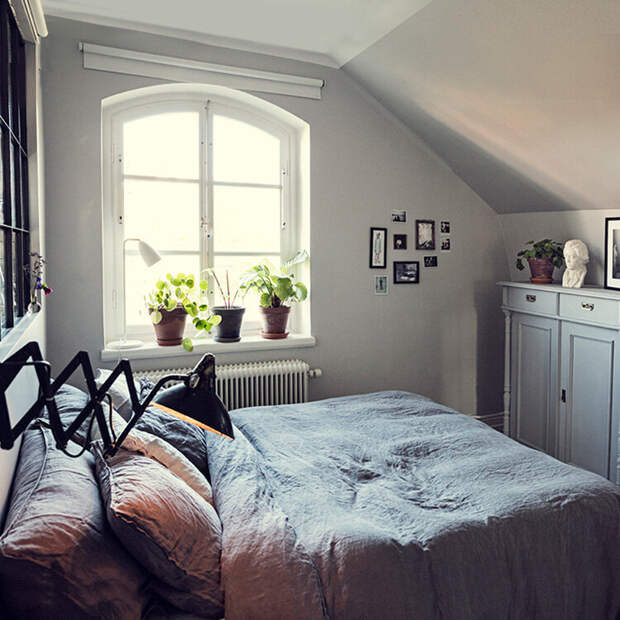 Мансардная квартира мечты: нежная палитра, винтажный шик, сентиментальные детали и очарование Швеции