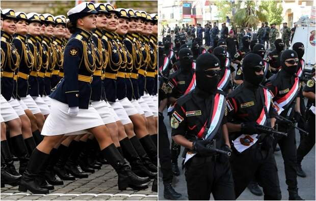 Фотографии военных парадов из разных стран мира.