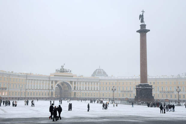 Желтый уровень погодной опасности объявили в Петербурге из-за морозов