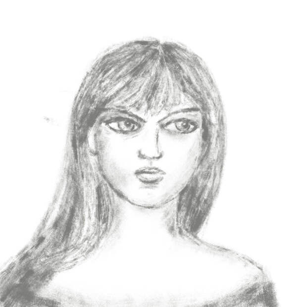 Набросок углем