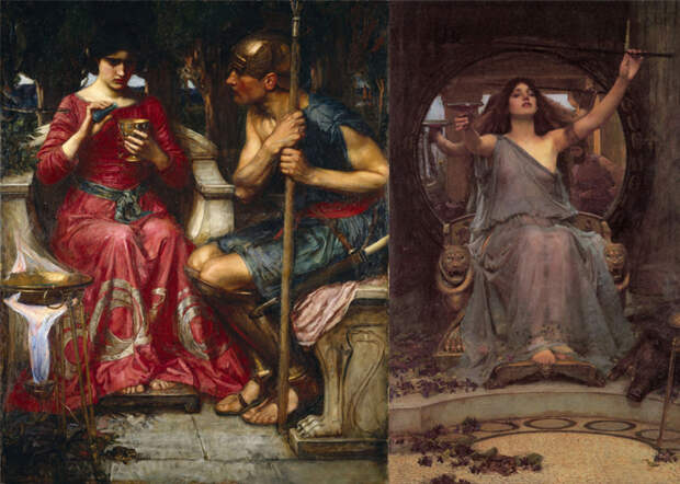 Ясон и Медея(слева), Цирцея(справа). Ясон и Медея(слева), Цирцея(справа).
