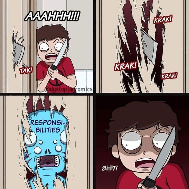 13 Dark/Dumb Ideas Made Into Comics By @dystopiancomics