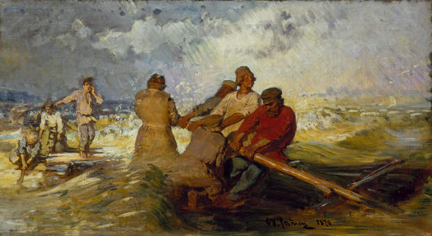 Репин И.Е. «Шторм на Волге», 1891 год