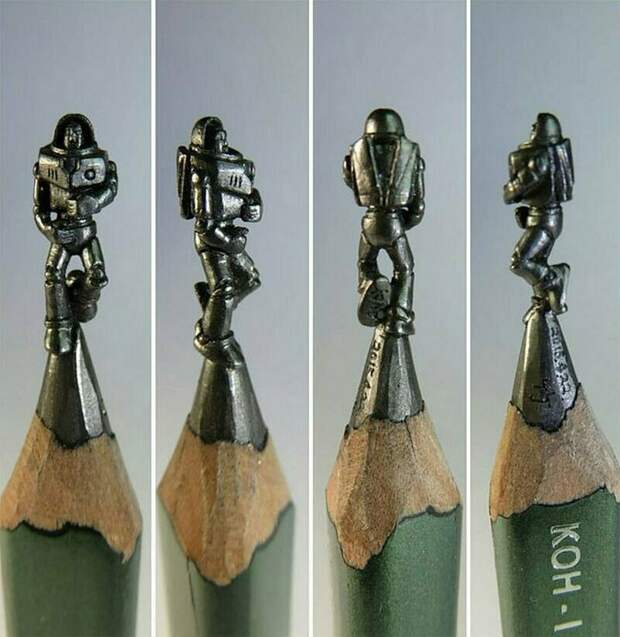 12 работ художника, который создает скульптуры из обычного карандаша