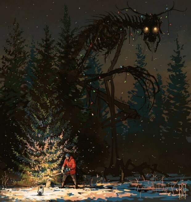 15 иллюстраций, которые будто из самых жутких ночных кошмаров