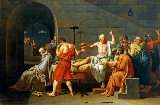 Жак-Луи Давид. Смерть Сократа. 1787