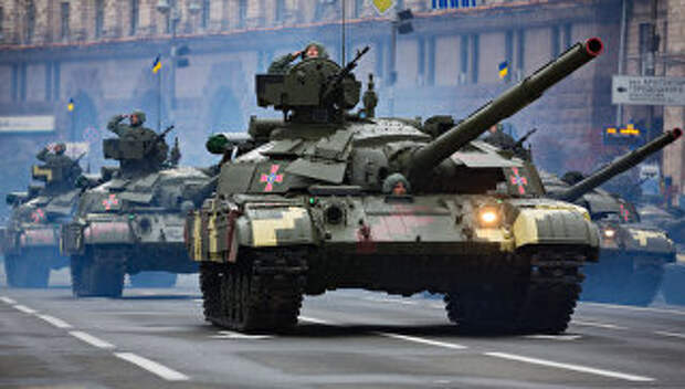 Военная техника на параде по случаю 25-летней годовщины со Дня Независимости Украины