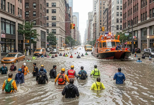 "Всё поплыло, вода по пояс": Махачкала ушла под воду в один день, но помощи никто не ждет