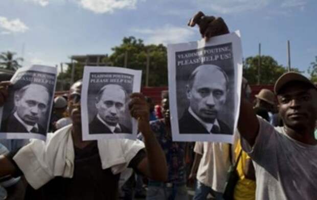 Демонстранты на Гаити просят помощи у Путина