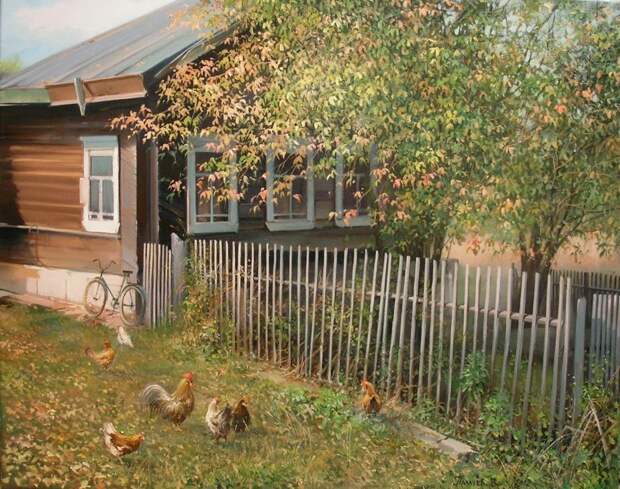 Удивительные картины российского художника, которые способны вернуть вас в детство вячеслав палачёв, искусство, картины, русская деревня, художник