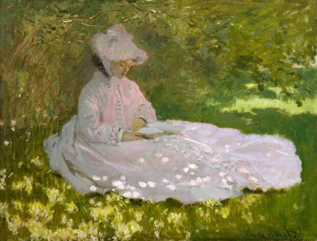 Claude Monet, "Springtime", 1872, sold to Paul Durand-Ruel for The Walters Art Museum in Baltimore.