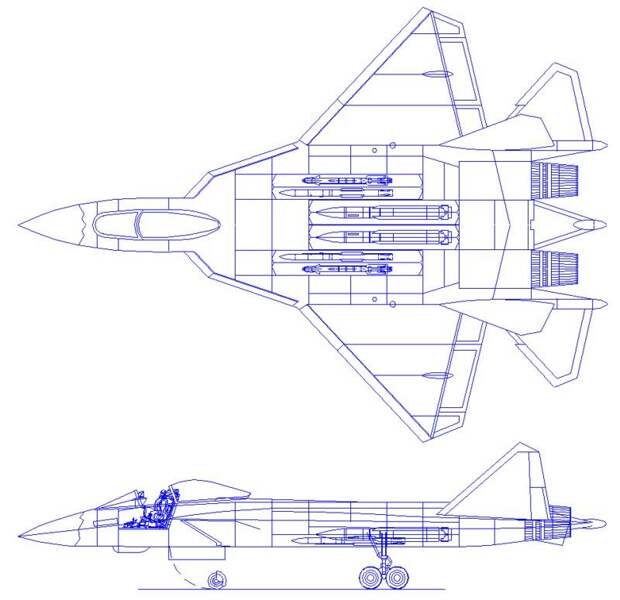 Су 57 чертеж