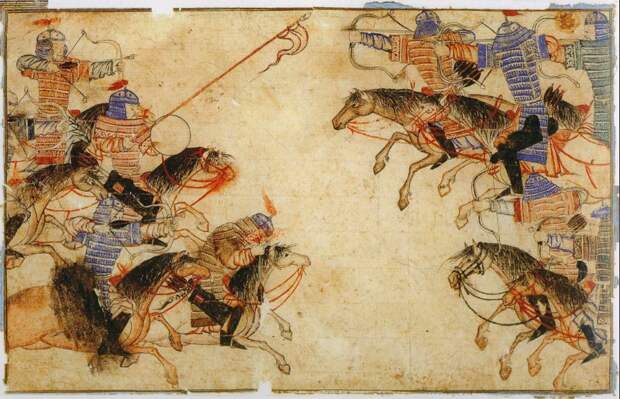 монголы, средневековая миниатюра