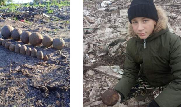 В Архангельске нашли арсенал пушечных ядер Петровской эпохи