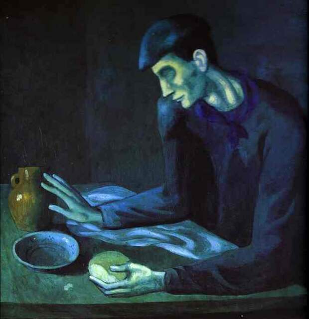 Пабло Пикассо. Завтрак слепого. 1903 год