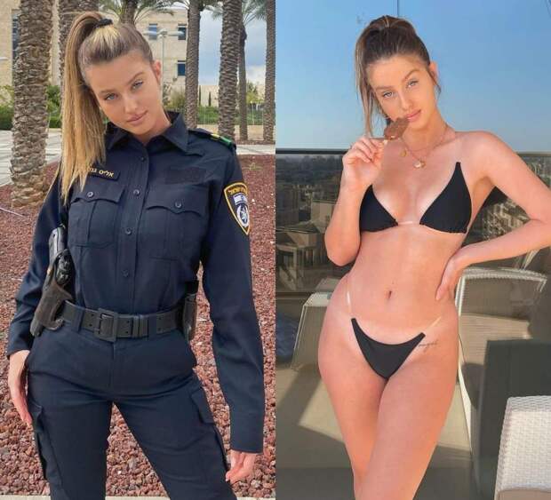 Красивые девушки в униформе и без неё