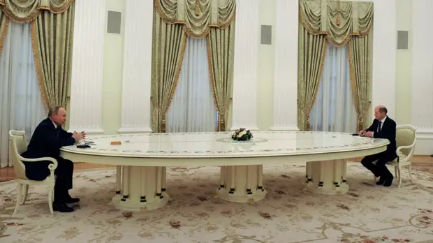 Путин заявил о деловой атмосфере на переговорах с канцлером ФРГ Шольцом