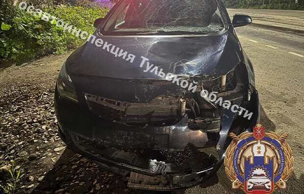 Водитель на OPEL снёс двух питбайкеров на дороге в Узловском районе