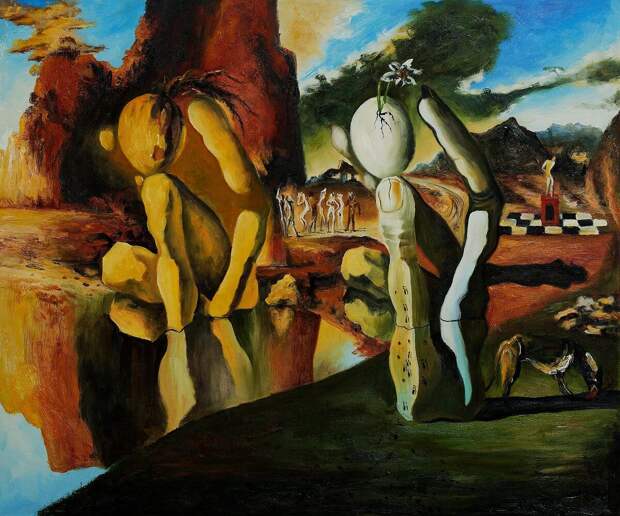 Metamorphosis by Salvador Dali.