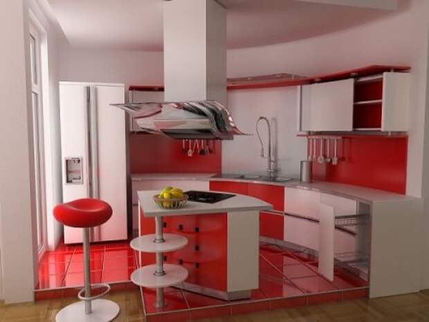 creative-kitchen-ideas-with-red-colorful-kitchen-cabinets-in-contemporary-style-600x450