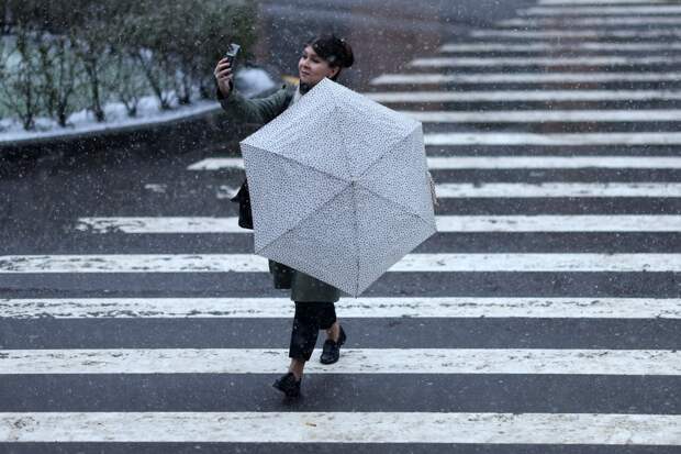 Москвичам предрекли мокрый снег в конце апреля